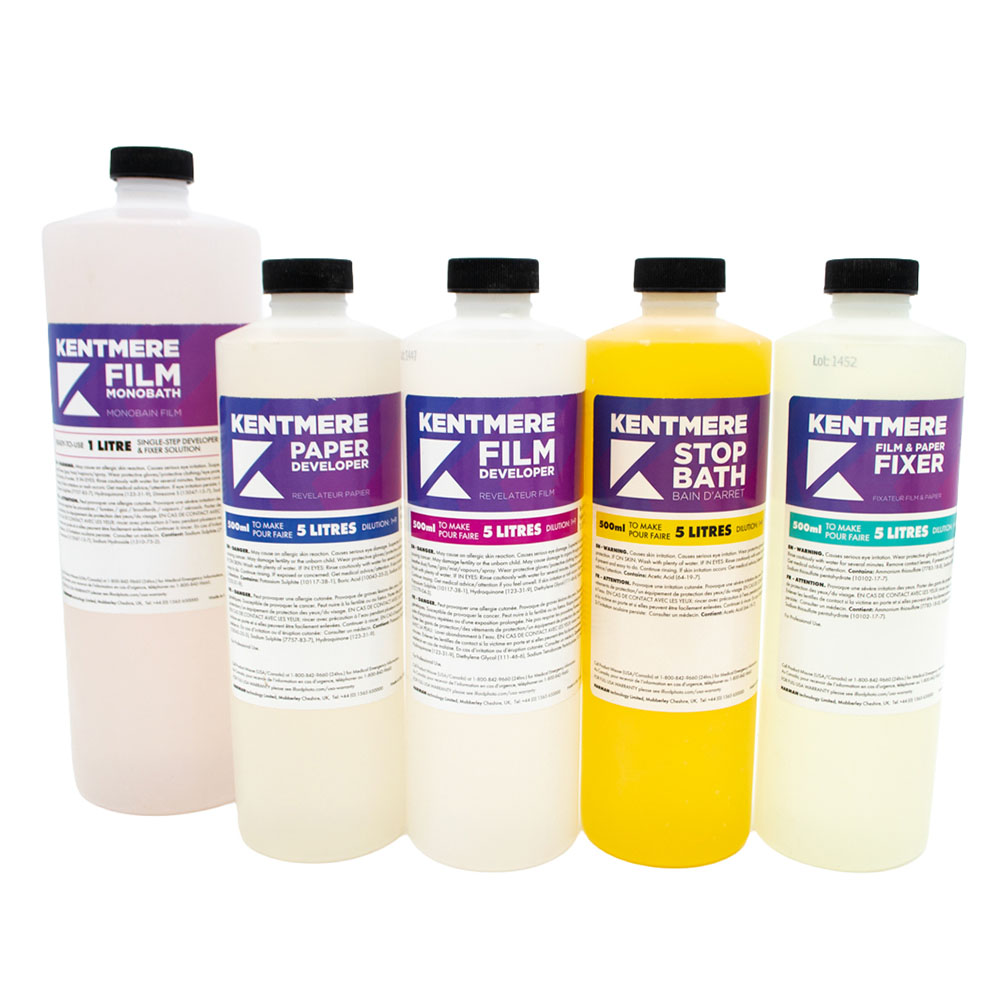 Kentmere photo chemicals Full range